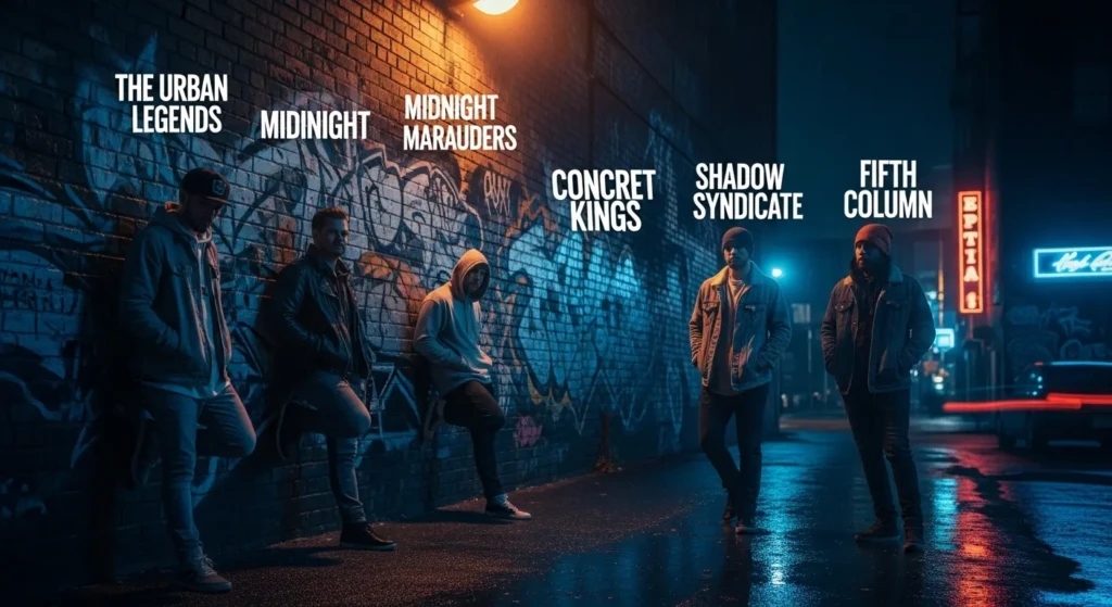 Cool Team Names For Groups Of 5 Guys