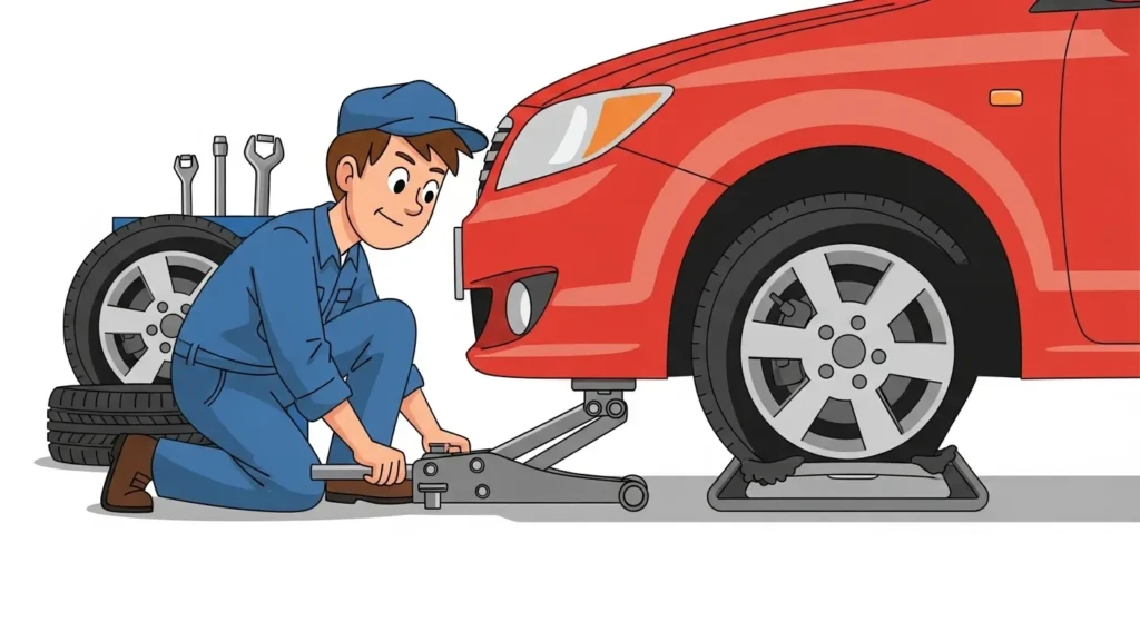 Position the Jack Under the Car