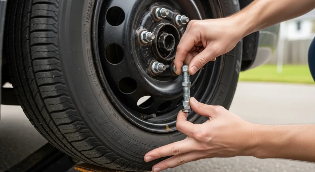Hand-Tighten the Lug Nuts