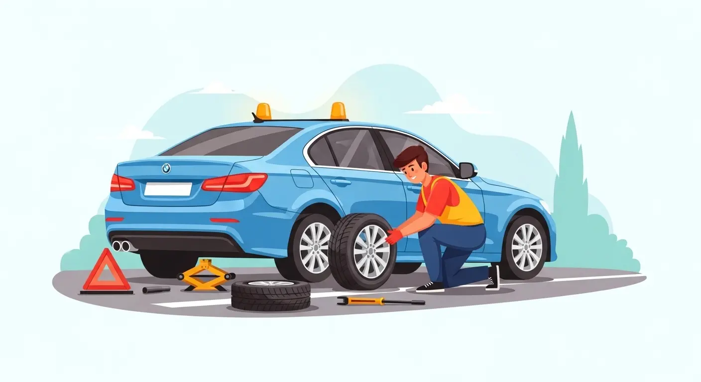 How to Change a Flat Tire Safely