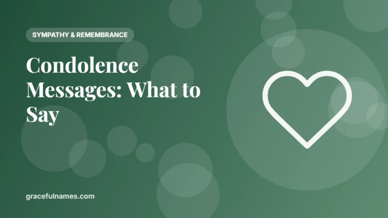 55+ Condolence Messages: What to Say When Someone Dies