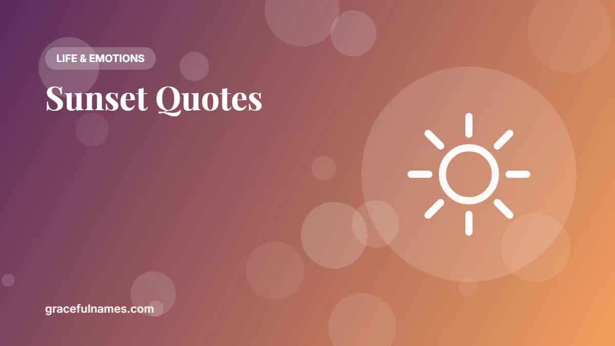 45 Sunset Quotes and Captions for Golden Hour