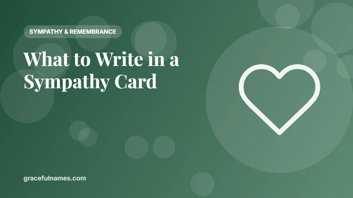 What to Write in a Sympathy Card: 50+ Sympathy Messages
