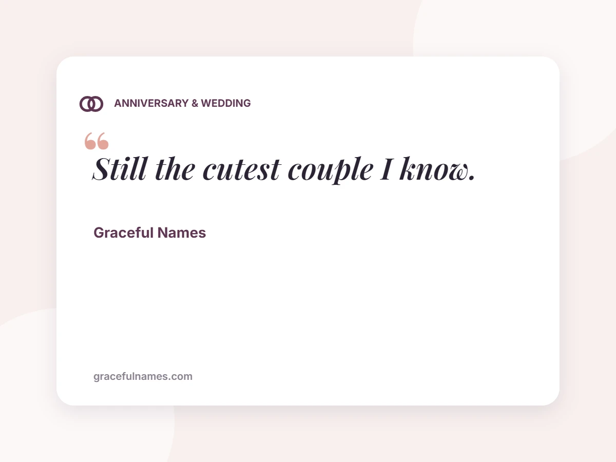 ANNIVERSARY & WEDDING card: Still the cutest couple I know.